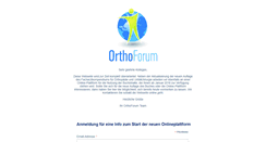 Desktop Screenshot of orthoforum.de