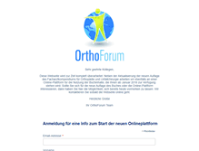 Tablet Screenshot of orthoforum.de